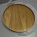 Round Wooden Serving Tray, 13.8 Inch Acacia Decorative Tray
Farmhouse Style Tray for Candle, Vases, Jewelry Organizer, Home Kitchen Dining Tabletop Decor, for Home Decor, Coffee Table