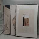 Large Framed Neutral Abstract Wall Art for Living Room, 3 Piece Modern Canvas Prints Paintings Artwork for Walls, Black and Beige Pictures for Living Room Hallway Stair Office Wall Decor 24x36 Inch