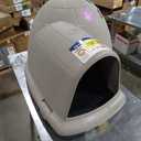 Petmate Large Dog House Outdoor Weatherproof - Indigo Igloo Dog House, Made in USA, for Large Dogs 50 to 90 pounds, TAUPE/BLACK