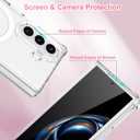 OOK Phone Case for Samsung Galaxy Z Fold 7 (Wireless Charging Compatible) Soft TPU + Hard PC Anti-Scratch Reinforced Corners Shockproof Protection Anti-Yellowing Clear Case for Women Men - Purple