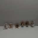 FORUP 6 Pack Metal Turkey Tea Light Candle Holders, Thanksgiving Decoration for Home, Metal Turkey Candle Holder, Thanksgiving Candle Holder