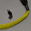 KAYCENTOP Car Steering Wheel Lock, Seat Belt Lock, Anti-Theft Device, Max 17 Inch Length, Small and Light-Weight, Multi-Functional, Fit Most Vehicle, SUV, Golf Cart Security (Yellow)