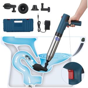 Battery Powered Electric Toilet Plunger,Plunge Blaster,Powered Plunger,High Pressure Toilet Plunger,Air Toilet Plunger,Air Plunger for Toilet
