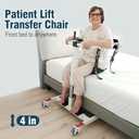 Patient Lift Transfer Chair, Wheelchair Lift to Car Transfer Devices, Bed Lift Transfer for Elderly Chair, Lift Assist Devices for Seniors - No Electric Lightweight Foldable for Home