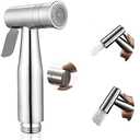 Handheld Bidet Sprayer for Toilet, Soosi Dual Mode Spray Head (Jet/Soft) Baby Cloth Diaper Sprayers Bidets for Toilet Stainless Steel Bathroom Hand Held Muslim Shattaf (Bidet Sprayer Head Only)