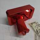 RUVINCE Money Gun Shooter Money Gun for Movies That Look Real, Prop Gun Make it Rain, Handheld Cash Gun for Game Movies Party (Red)