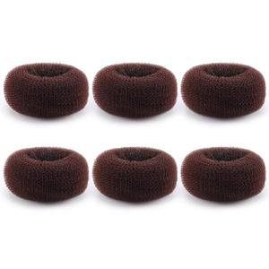 Extra Small Hair Bun Maker for Kids (2 Inch), 6 PCS Bun Maker Hair Accessories, Chignon Hair Donut Sock Forms Buns, Stocking Stuffers, Easter Basket Stuffers, Christmas Gifts for Teen Girls Hair Stuff