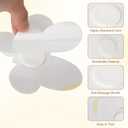 60 Pcs Disposable Castor Oil Pack Wrap for Belly Button, Butterfly Shape Organic Cotton Castor Oil Patches for Belly Button, Self-Adhesive Portable Highly Absorbent Belly Button Cover(Oil Not Included)