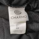 Charmo Plus Size Swimsuit for Women 2025 Tummy Control Scalloped Ribbed One Piece Swimsuits Ruched Modest Bathing Suit (1X, Black)