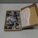 55mm 10 Pack Cupboard Cabinet Knobs, Zinc Alloy Black Solid Dresser Drawer knobs with Screws, Cupboard Knobs for Kitchen Bedroom Bathroom