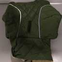 Kuoser Dog Coat Thermal Fleece Lined Dog Jacket, Adjustable Hook & Loop Dogs Coats for Medium Dogs Windproof Reflective Puppy Snow Jackets Pet Cold Weather Clothes with Harness Hole, Green, M (Medium (Chest: 42 - 52CM / 16.53" - 20.47"))