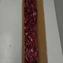 35.5" x 75" Bamboo and Wood Beaded Curtain for Doorway 52 Strands Handmade Bohemian Door Beads Curtain Boho Hanging Room Divider for Bedroom Living Home Decor, Wine Red