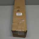 Gold Double Curtain Rods for Windows 66 to 120 Inch, 1 Inch Adjustable Decorative Crystal Long Dual Curtain Rod, Heavy Duty Vintage Double Drapery Pole with Gold Foil Finials for Living Room