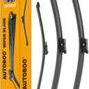 AUTOBOO 24"+20" Windshield Wipers Blades Replacement for Porsche Macan 2014-2024 with 15 Inch Rear Wiper Blade -Original Factory Quality (Pack of 3)