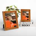 euwazram Suede A4 Frame - Single Frame, Elegant Brown 8.27x11.69 inch Picture Frame, A4 Poster Frame for Artwork, Puzzles, Photos, Movie Posters, and Wall Display