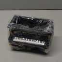 Wooden Pots, Mini Flowerpot, Retro Resin Succulent Planter Bonsai Pot Desk Holder Mini Ornament (Piano Black)