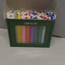 Set of 20 Multicolor & Chime  Premium Mini Taper Candles for Rituals, Prayer, Birthdays, Meditation, Altar - 4 Inch Tall, Unscented. (Multicolor, 20 (Pack of 1))