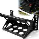 Metal Steel Bolt-in Battery Mounting Tray Bracket for Car Truck Boat RV Trailer Fits up to 10.63"x7.06"x7.5"Battery, Anti-Rust Corrosion, Black