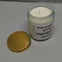 Funny Wedding Gifts for Bride - Lavender Scented Soy Wax Candle - 7 oz