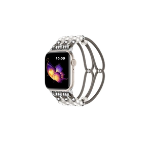 Beaded Bands Compatible with Apple Watch Band 40mm 42mm 38mm 41mm 45mm 44mm 49mm Women, Boho Solace Stretchy Cute Braided Bracelet Band for iWatch Band Series SE Ultra 10 9 8 7 6 5 4 3 2 1