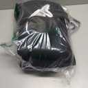 Madeals Memory Foam Bathroom Rugs Set 4 Piece with Toilet Lid Cover and Rug Set Combo, Bath Mat Sets 3 Piece and U-Shaped Toilet Floor Rug Back (Black)