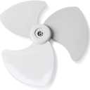 18-Inch Fan Blade Replacement (Gray) with Free Lock Cap or Fan Blade Nut  Durable Plastic, Universal Fit for Pedestal & Wall Fans, Easy Installation
