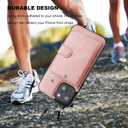 Bocasal Wallet Case for iPhone 14 Plus Compatible with MagSafe Magnetic RFID Blocking Detachable Premium PU Leather Flip Case with Card Slots Holder Kickstand Wireless Charging 6.7 Inch (Rose Gold)