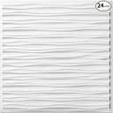 Art3dwallpanels Ceiling Tiles 24x 24 Inch, 24 Pack, White