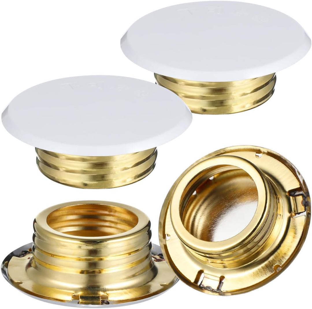 Fire Sprinkler Head Protector Cover, 4pcs Ceiling Sprinkler Head Escutcheons Plates Decorative Trim Rings 3.3inch White Concealed Cover Plate for Indoor Fire, Outer 5.5cm Inner Diameter 4.5cm