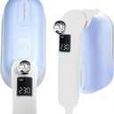 Steamer & Iron for Clothes, 1500W 2-in-1 Portable handheld Steamer Travel Clothes Steamer, 5 Modes with LCD Display, 30s Fast Heat-up, 180 Swivel Handle, Powerful Wrinkle Remover, Blue