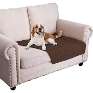 Ameritex Waterproof Blanket Reversible Dog Bed Cover Pet Blanket for Furniture Bed Couch Sofa (30x53 Inch (Pack of 1), Chocolate)