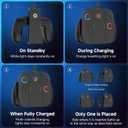 for Switch 2 Charging Grip, Magnetic Suction Charger Grip for Nintendo Switch 2 Joy-con 2 Controllers, Comfort Ergonomic Design Controller Holder with USB Type C Cable