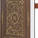 TIEFOSSI Dotted Notebook, 160gsm Thick Paper, Hardcover Dot Grid Journals for Women Men, 192 pages, for Travel, School and Office Use (Brown)