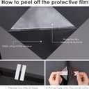 Leaf Pattern Window Tint with Installation Tools, Blackout Window Cover, Sun Blocking Window Tint for Home (Full Blackout Opaque, 17.7'' x 78.7'')