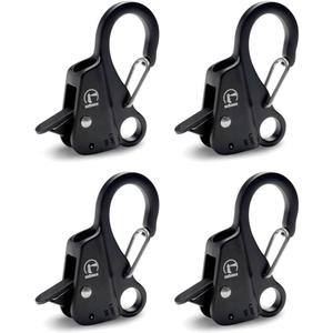 Quick Release Boat Fender Clip Boat Bumper Clip (Black)