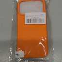 Magnetic Liquid Silicone Case for iPhone 17 Pro Max 6.9",Compatible with MagSafe slim Shockproof Cover with Camera Control Button & Anti-Scratch Lining for iPhone 17 Pro (2025 Release)(Orange)