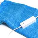 GOQOTOMO Heating Pad Fast-Heating Technology for Back/Waist/Abdomen/Sh-oulder/Neck Pain and Cramps Relief - Moist and Dry Heat Therapy with Auto-Off Hot Heated Pad by-HF-G (Blue)