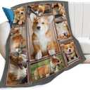 jerkboo Corgi Blanket Throws Corgi Gifts Cute Corgi Dog Throw Blanket for Girls Women Kids Adults Soft Warm Cozy Fleece Blanket for Couch Sofa Bed 50""x40""