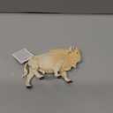 Safari Ltd. White Buffalo Figurine - Detailed 6" Plastic Model Figure - Fun Educational Play Toy for Boys, Girls & Kids Ages 3+