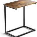Pipishell C Shaped End Table 27 inches High, Side Table for Couch Slide Under, C Table Sofa Side End Table for Living Room