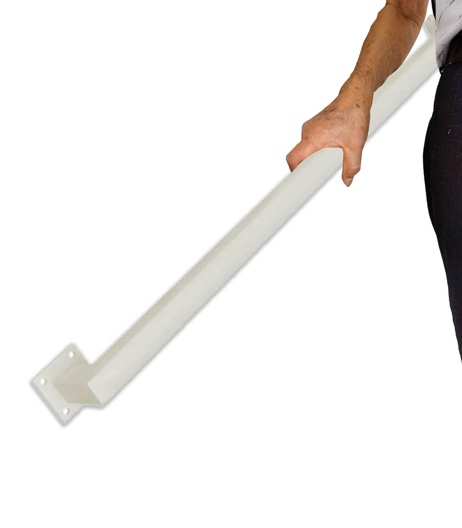 Wall Hand Railings for Stairs White Metal Staircase Handrails for Indoors Outdoors Grab Rail