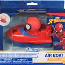 SwimWays Marvel Spider-Man Air Boat, Swimming Pool Accessories & Kids Pool Toys, Spiderman Party Supplies & Bath Toys for Kids Aged 4 & Up