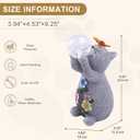 Solar Cat Outdoor Garden Statues : Outside Decor with Lights Clearance for Yard Art Lawn Ornaments Porch Patio Balcony Home House - Birthday Gifts for Grandma Mom Women (Gray)
