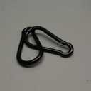 KINLINK 2 Pack Black Carabiner Clip, 7 inch Heavy Duty Spring Snap Hook, Large Caribeener Clips for Camping, Swing Set, Hammock, Hiking, Travel, Weight Lifting Machine, Home Gym Equipment