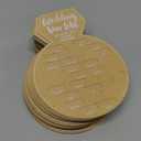Bridal Shower Games, (Set of 50) Wedding Shower Game, Engagement Party, Bachelorette Party Game, Kraft, White (One Size)