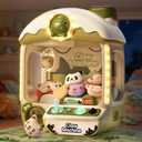 cossy Claw Machine for Kids,Large Dinosaur Toy Claw Machine,Mini Arcade Claw Machine with Sound Lights,360 Crystal Joystick,Fidget Toys and Surprise Eggs,Birthday Gifts for Girls Boy