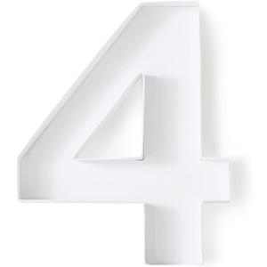 Cardboard Numbers for Birthday Parties and Anniversaries, Fillable Candy Gift Box - Number 4