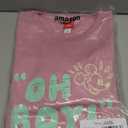 Amazon Essentials Disney | Marvel | Star Wars | Princess Women's Fleece Crew Sweatshirts (Large, Mickey Oh Boy)