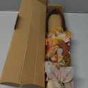 Uieke 2PCS Artificial Fall Leaves Stems, 36" Fake Eucalyptus Leaves, Fall Decorations for DIY Wedding Home Table Thanksgiving (Yellow)