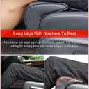 Car Leg Extender Leg Support for Driving, Car Front Seat Thigh Extender Support Cushions, Adjustable Length/Height/Angle Leg Rest Pillow for Cars Office (Beige)